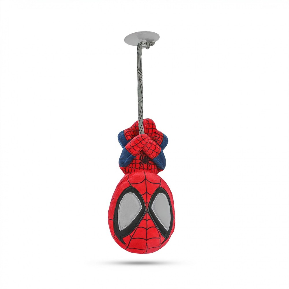 Spider-Man 6″ Window Clinger Upside Down Phunny Plush Red