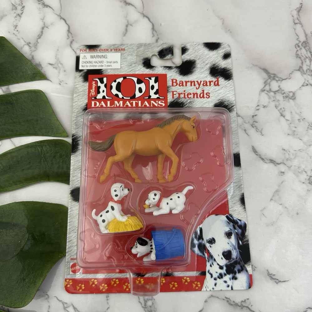 Disney Vintage 90s 101 Dalmatians Barnyard Friends Playset New Sealed Horse Dogs