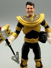 JASON smiling head sculpt Power Rangers MMPR Lightning from SDCC 2-Pack gold red