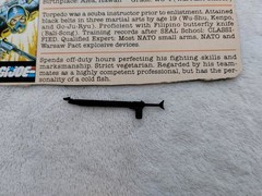 GI Joe ARAH Torpedo 1983 File Card Vintage G.I. Filecard And Weapon