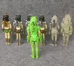 Lot of 7 Super 7 Predator Action Figure 3.75″ loose