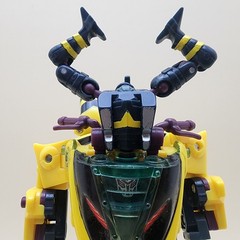 TRANSFORMERS Energon (2003) RAPID RUN 5.5″ Combat Deluxe + NIGHTSCREAM Minicon