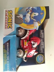 Sonic Sega All-Stars Racing Knuckles The Echidna Pull Back Racer Car 5.25in NEW