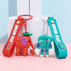 Cute 2026 Anime STEAL a BRAINROT Blue 67 Sahur Keychain No. 67 Keychain Pendant