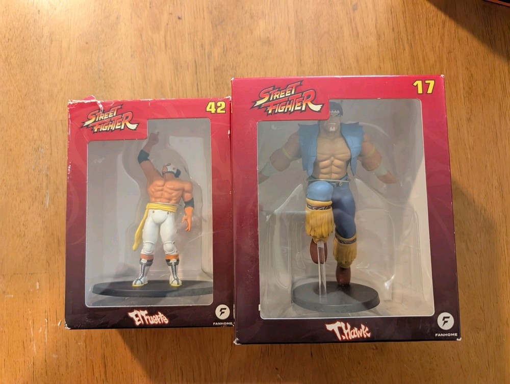 Street Fighter Fanhome El Fuerte, T. Hawk, Statues Bundle