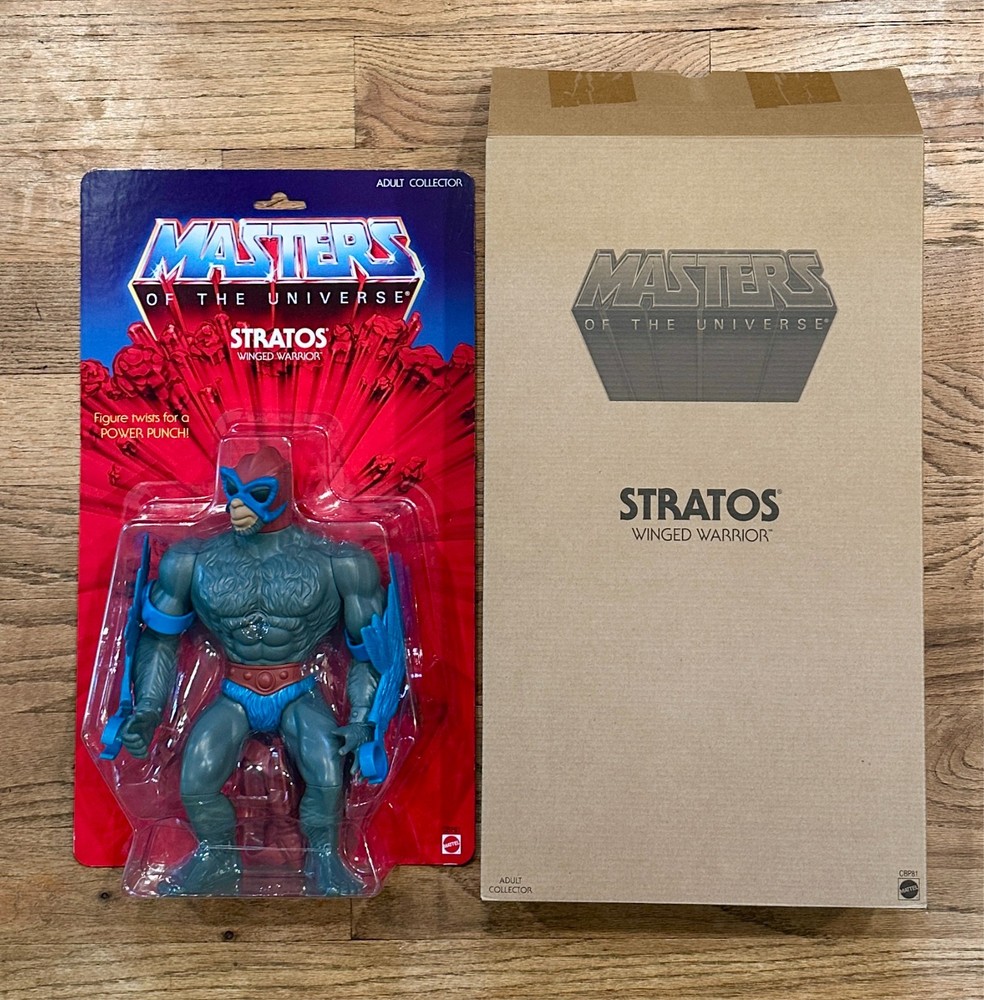 Masters of the Universe GIANTS STRATOS 12 Inch Figure NEW w/Mailer Vintage Style