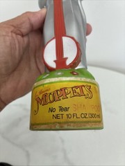 Vintage 1988 Muppets Kermit The Frog 3D Shampoo Empty Bottle Jim Henson