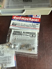 Tamiya Mini 4WD Lot Of Cars Parts Motors Racers Pit Box Japan