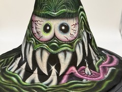 VRHTF RARE ED “BIG DADDY” ROTH RAT FINK “SIGNED” HILLBILLY FELT CRASH HELMET