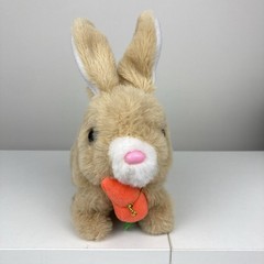 Electric Rabbit Interactive Plush Toys Bunny With Carrot Walking Wiggle Works