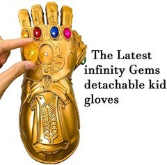 Thanos Infinity War Gauntlet w/LED Light Glove For Kid Size Avengers Costume Toy