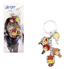 CHIBI CHARACTERS COL. A Yuri on Ice 1 in. 5 Pcs. Key Chain Set (Anime KeyChain)