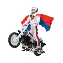 Evel Knievel Deluxe Silver High Jumper Stunt Cycle Extreme Jumps and Tricks