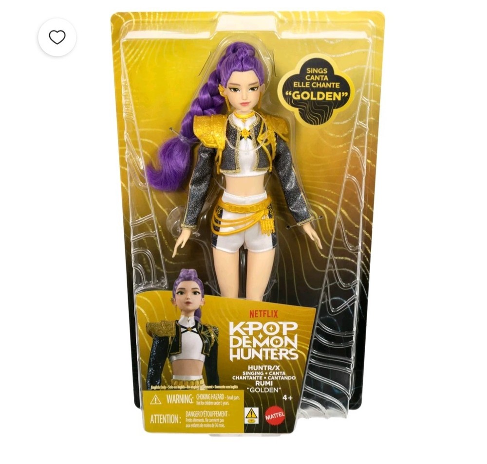 KPop Demon Hunters HUNTR/X Rumi Golden Singing Doll Mattel Netflix New Sealed