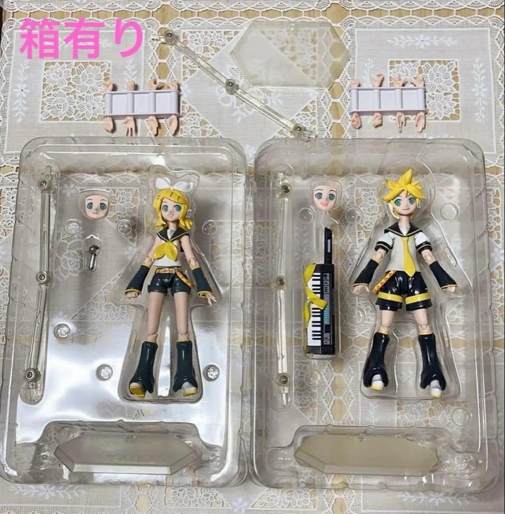 figma Rin Kagamine 019 Len Kagamine 020 Vocaloid Action Figure Max Factory 2008