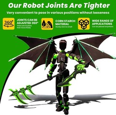 T13 Action Figure Set,Dummy 13,Articulated Robot with Demon Wings