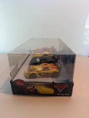 Cars Disney Store LOT OF 2 LIGHT UP 4 PACK WORLD GRAND PRIX RACERS HTF