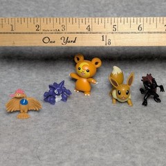 Pokemon Mini Figures Lot of 5 Eevee Teddiursa Nidoking Fearow Zoroark