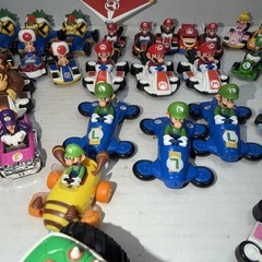HUGE Super Mario 57 Pc Lot Figures & Racers Mario Luigi Nintendo
