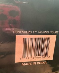 [BREAKING BAD TV SERIES] “HEISENBERG”, COLLECTIBLE FIGURE, 13″ TALL, NIB