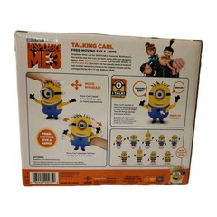 Rare Despicable Me3 Deluxe Talking Minion Carl Toy Moving Eyes & Arms 25+sayings