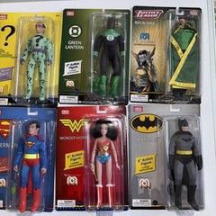 Mego DC LOT OF 11 FIGURES BATMAN, FLASH, SUPERMAN, LANTERN, ARROW, SHAZAM, NEW