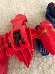 3 Bandai Power Rangers Mega Rangers Cycles Vehicle Action Figure Toys Red Gray