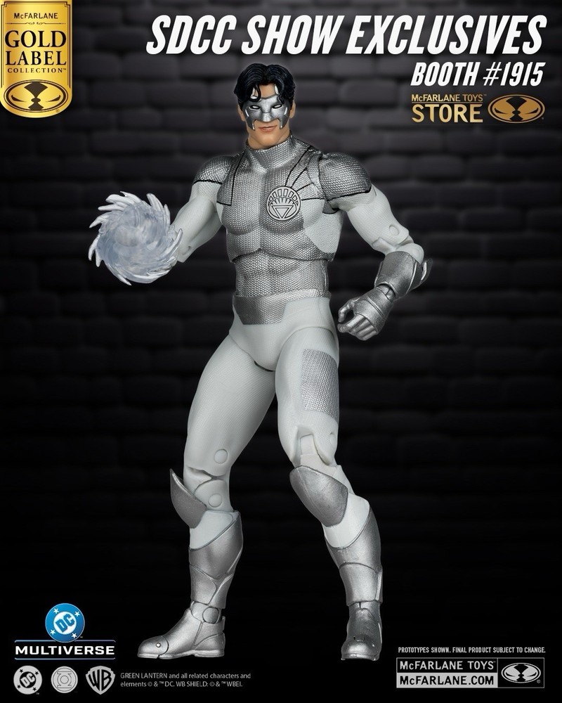 SDCC 2026 McFarlane DC Multiverse Kyle Rayner (White Lantern) CON STICKER