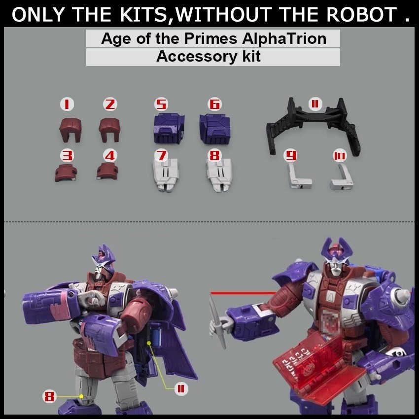 Arm Cover Connector Fill Upgrade Kit For Age Of The Primes Alpha Trion -Gobetter