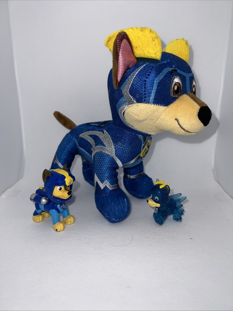 Paw Patrol Chase Toy Figure And Plush Lot