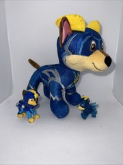 Paw Patrol Chase Toy Figure And Plush Lot