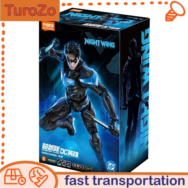 Official BLOKEES DC Heroes Champion Class Nightwing 1/12 Articulated Figure