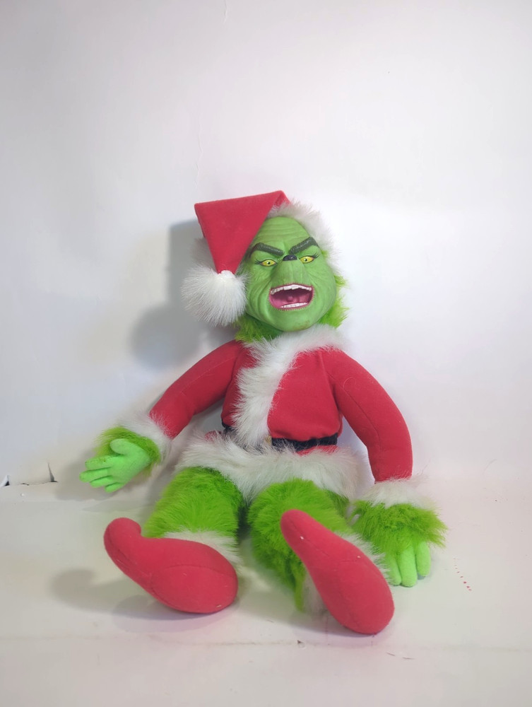 Dr Seuss How The Grinch Stole Christmas Transforming Talking Plush 2000 Works E6