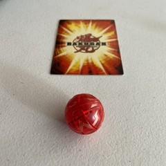 Bakugan Robotallion 400G Red Pyrus Translucent B1 Classic Battle Brawlers