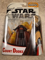 Star Wars Clone Wars Count Dooku Cartoon Network Action Figure Hasbro 2003 NIP