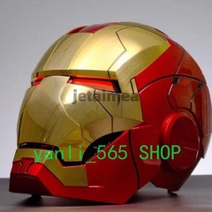 US! Iron Man Gold Mask Cosplay AUTOKING MK5 1:1 Helmet Wearable Voice-control