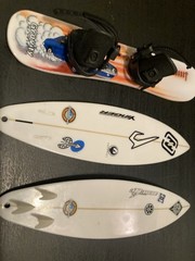 Vintage Team Gravity Finger Surfboard Limited Edition Collectible Snowboard Lot