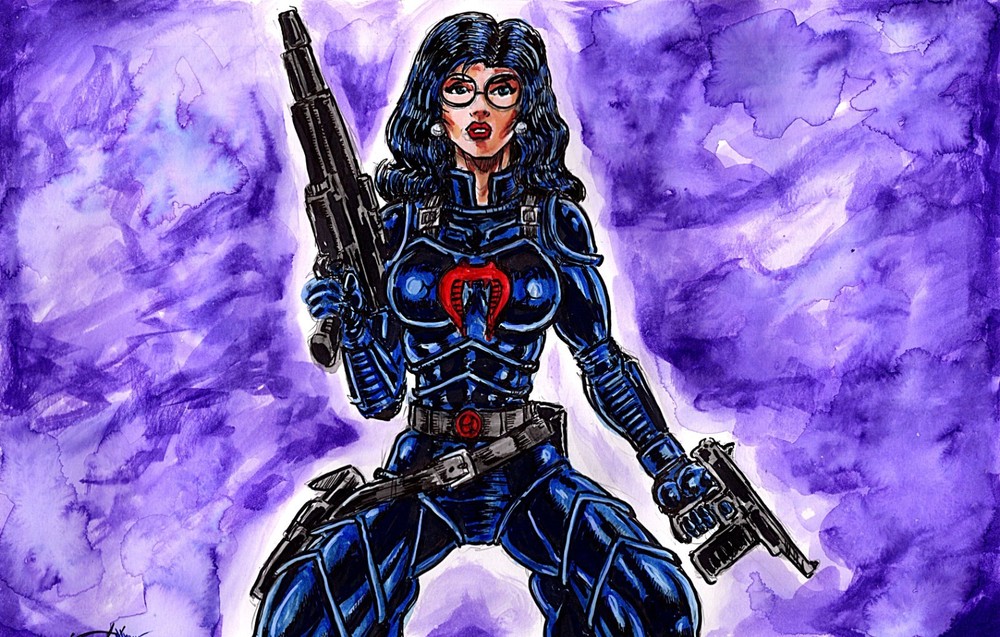 Sexy Baroness _gi joe-1_11X17-pin-up-__ Cobra_ GI JOE