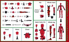 Action Figure Set, Model 13 Action Figure Multi-Jointed Movable,Gift Box Pack…
