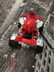 Sonic Sega All-Stars Racing Knuckles The Echidna Pull Back Racer Car 5.25in #A