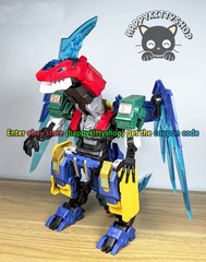 Quantum Heroes Dinoster Guardians Metatron Alpha Dragon Transformer Robot Figure