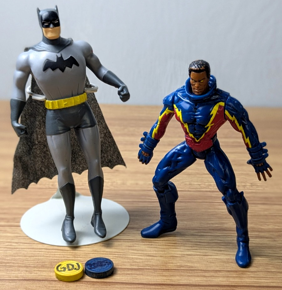 Adam West Grey Batman and Black Lightning Total Justice League GDJ-P-641