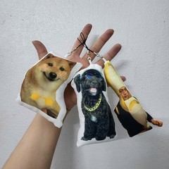 Custom Photo Plush Toy Personalized with Picture Funny Gift Xmas Birthday AM1