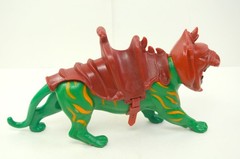 MOTU, Battle Cat, figure, Masters of the Universe, white dot, complete, He-Man