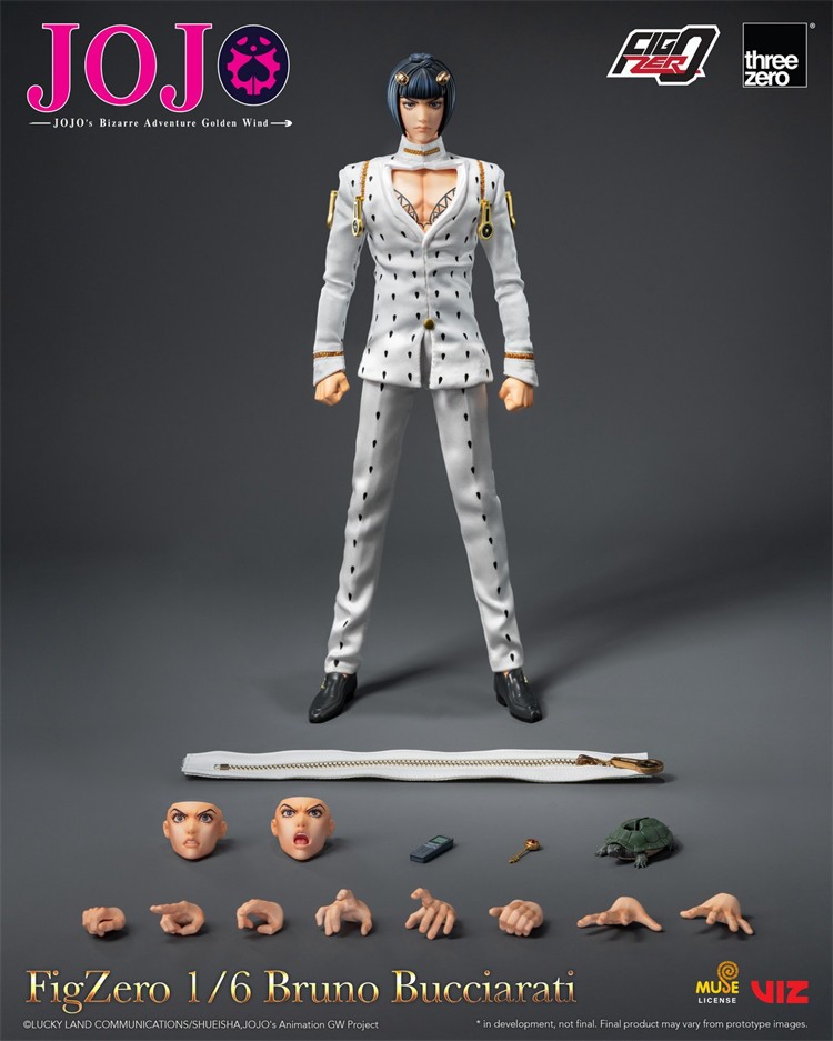 Threezero 3Z0659 JoJo’s Bizarre Adventure Bruno Bucciarati 1/6 Action Figure