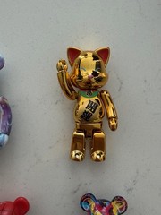 BE@RBRICK Bearbrick Figure Lot of 6 Spider-Man Iron Man Lucky Cat Anna Sui