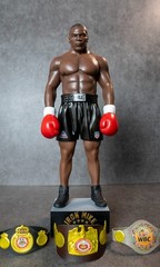 Mike Tyson 1/6 Scale Figure Boxing Champion Statue WBC IBF Belts Custom Handmade