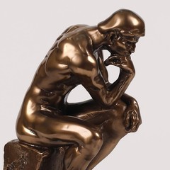 Magicsculp-The Thinker Statue In Premium Cold Cast Bronze 8.8Inch Museum Grade