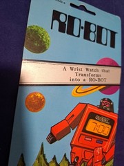 Vintage 1985 Quintel Transforming Robot Watch Original Package Backboard