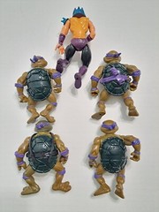 Tmnt 1988-1990 Original Teenage Ninja Turtles Set Lot Donatello Shredder Figures